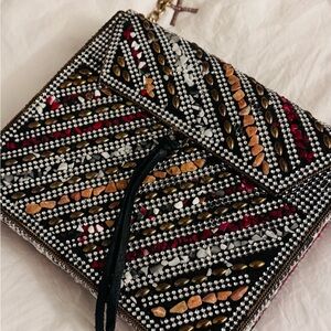 Embellished Multicolor Clutch